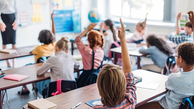 Kinder in einer Schulklasse 
