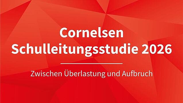 Cover der Cornelsen Schulleitungsstudie 2026.