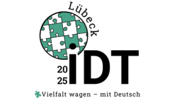 Das Logo der der Internationalen Tagung der Deutschlehrerinnen und Deutschlehrer (IDT).