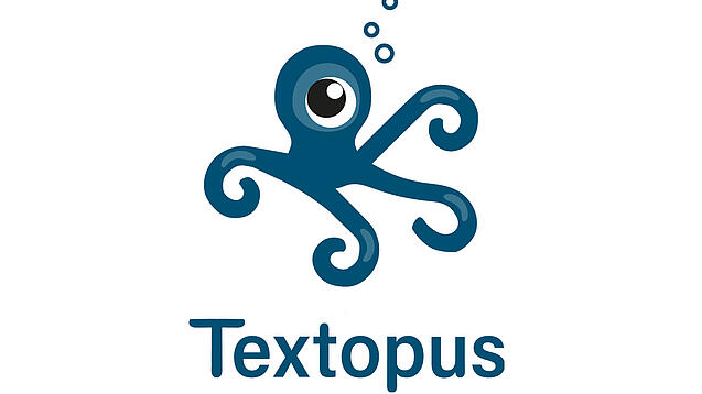 Das Logo des neuen Tools "Textopus" vom Ernst Klett Verlag.