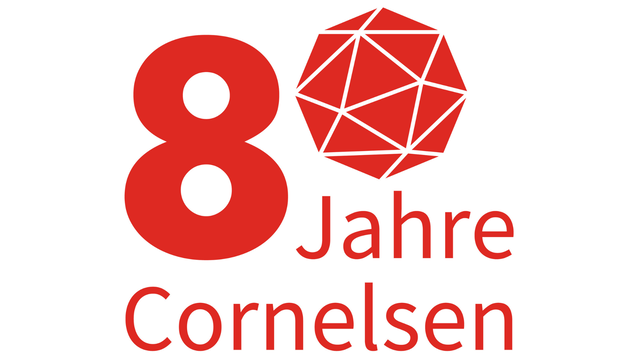 Das Logo des Cornelsen Jubiläums: Ein 80-seitiger Polyeder.