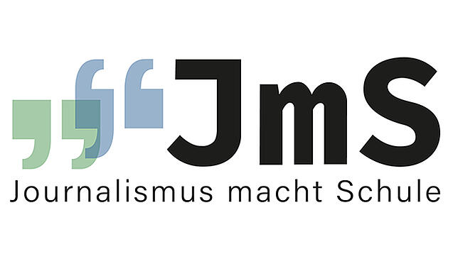 Das Logo von "Journalismus macht Schule".