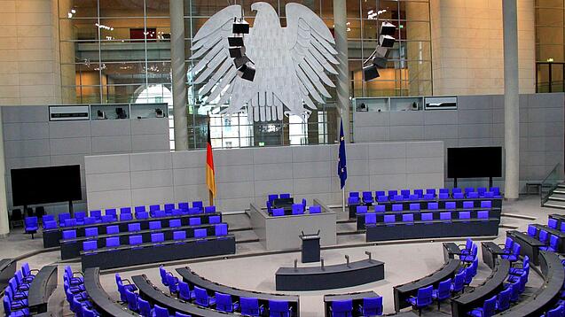 Plenarsaal des Deutschen Bundestags
