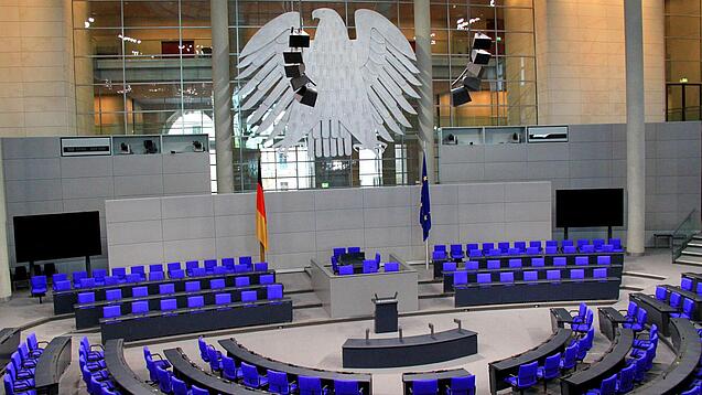 Plenarsaal des Deutschen Bundestags